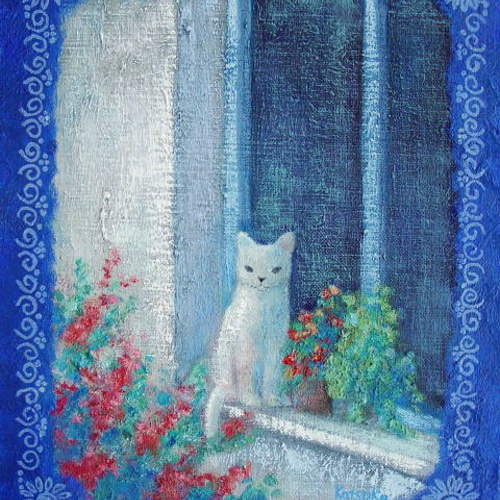 窓辺の猫 絵画 ねこプラス 通販 466532|Creema(クリーマ) 窓辺の猫 絵画 ねこプラス 通販 466532|Creema(クリーマ)