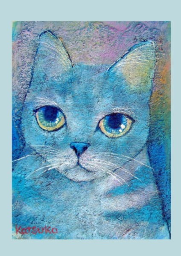 複製画　猫（№72）（光沢） 1枚目の画像