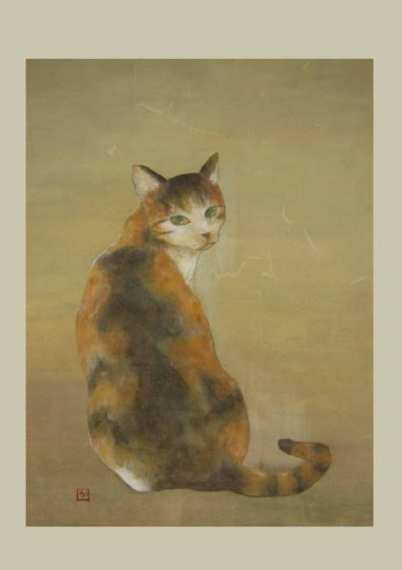 複製画　猫№148（光沢） 1枚目の画像