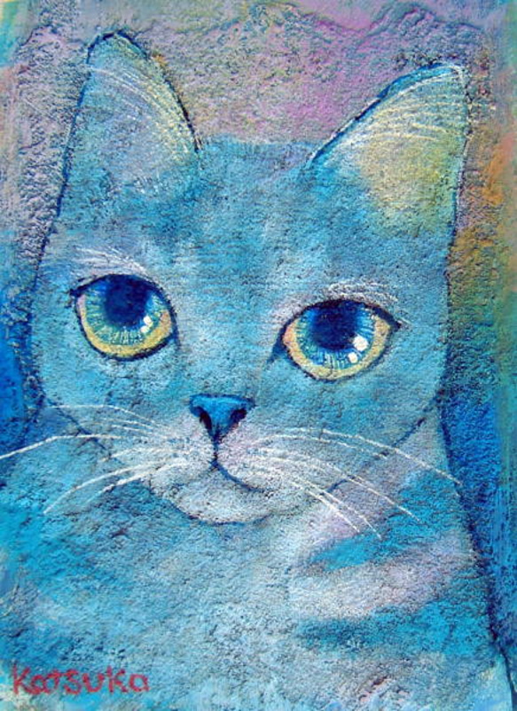 猫 №72 絵画 ねこプラス 通販 668925｜Creema(クリーマ)