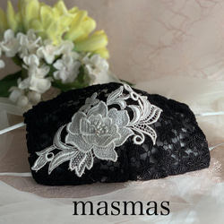 華麗❤️立体薔薇レースビジュ❤️高級小花ケミカルレース