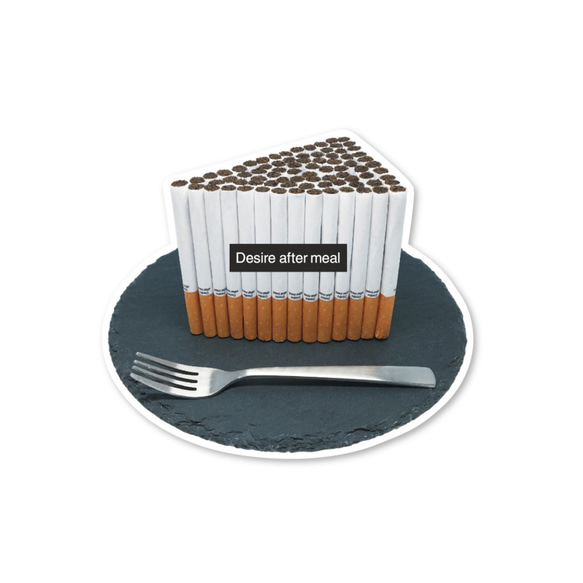 たばこケーキステッカー 1枚目の画像
