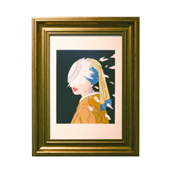 石川県金沢産24K純金箔使用○『太陽』○がんどうあつし絵画膠油絵