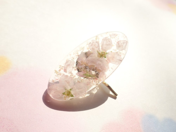 桜吹雪　啓翁桜のポニークリップ・ヘアクリップ 1枚目の画像