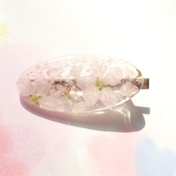 桜吹雪　啓翁桜のポニークリップ・ヘアクリップ 4枚目の画像