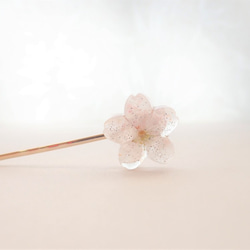 Little Sakura　啓翁桜のヘアピン 4枚目の画像