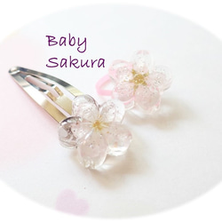 Baby Sakura　啟翁櫻乾燥花髮圈＋髮夾套裝　❊空郵台灣5-7天 第1張的照片