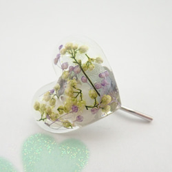 ♡送料無料　お花いっぱい　プリザーブドフラワーのヘアゴム・ポニークリップ・ヘアピン 3枚目の画像