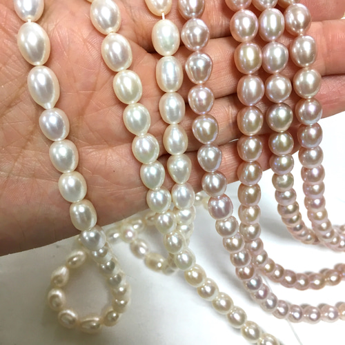 淡水パール 7.5-8ライス 連 パール ayu＿gem 通販 5868506