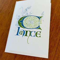 中世ヨーロッパ装飾文字 二つ折メッセージカード　[Chance] [Hope] [Love] 3枚目の画像