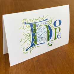 中世ヨーロッパ装飾文字 二つ折メッセージカード　[Chance] [Hope] [Love] 7枚目の画像