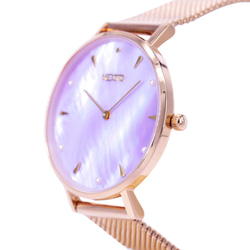 MEDOTA Thetis系列貝殼面簡約米蘭錶帶女錶 / SE-8504 紫色 第5張的照片