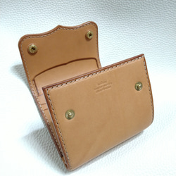 20%オフ！3つ折りショートウォレット〜compact tri-fold wallet liscio natural〜 2枚目の画像