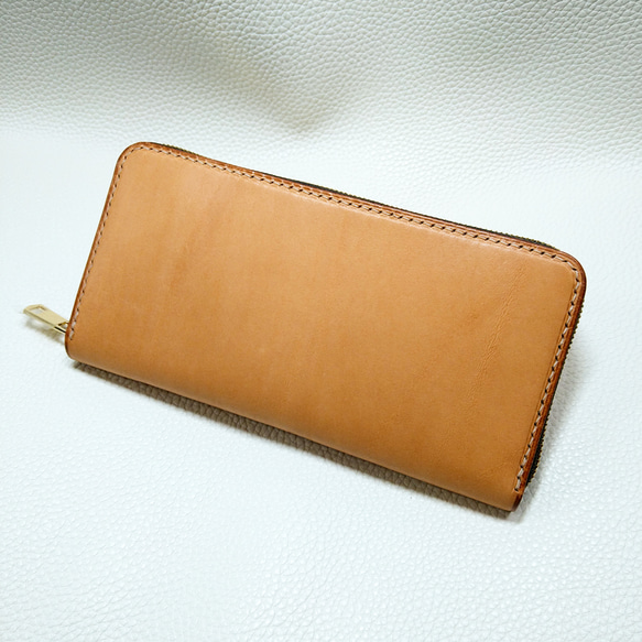 ラウンドファスナーウォレット～zipper long wallet liscio natural～ 1枚目の画像