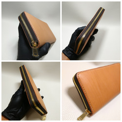 ラウンドファスナーウォレット～zipper long wallet liscio natural～ 9枚目の画像