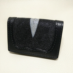 スティングレイカード(名刺)ケース〜Card case Stingray black〜 1枚目の画像