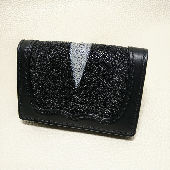 スティングレイカード(名刺)ケース〜Card case Stingray black〜 1枚目の画像