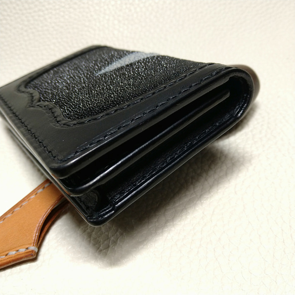 スティングレイカード(名刺)ケース〜Card case Stingray black〜 4枚目の画像