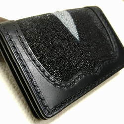 スティングレイカード(名刺)ケース〜Card case Stingray black〜 5枚目の画像