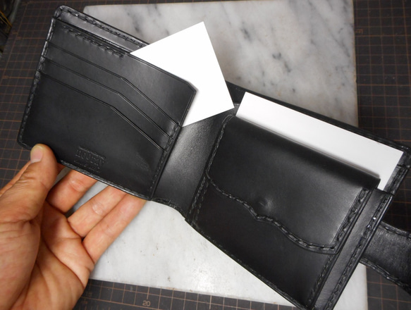 ハーフウォレット コンチョver.～billfold wallet black～ 5枚目の画像