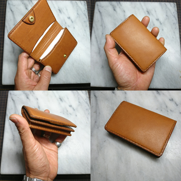 販売終了限定皮革カードケース(名刺ケース)～card case camel～ 4枚目の画像