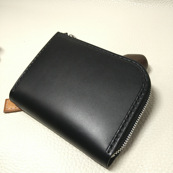 L字ファスナーウォレット～zipper wallet black～ 6枚目の画像