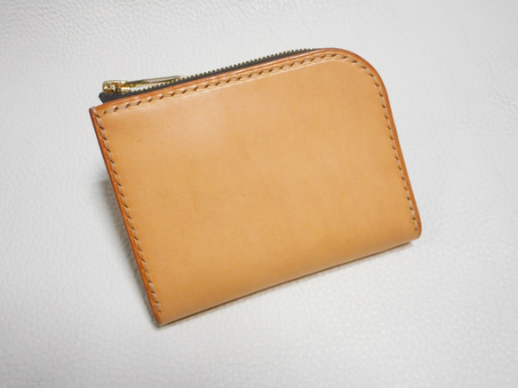 L字ファスナーウォレット～zipper wallet natural～ 小銭入れ・コイン