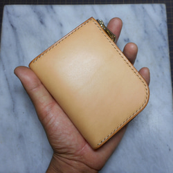 L字ファスナーウォレット～zipper wallet natural～ 6枚目の画像