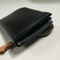 L字ファスナーウォレット～zipper wallet black&natural～ 4枚目の画像