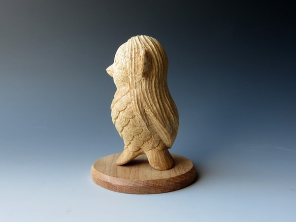 木彫　妖怪アマビエ 3枚目の画像
