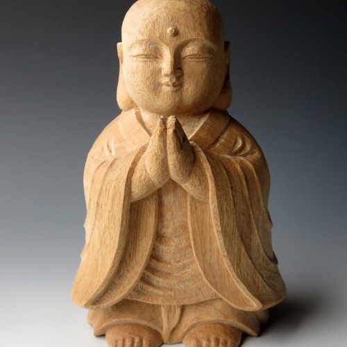 Amazon｜木彫り 仏像 地蔵菩薩立像 高級天然ツゲ木彫り（高さ
