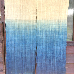 藍染 麻生平暖簾 1枚目の画像
