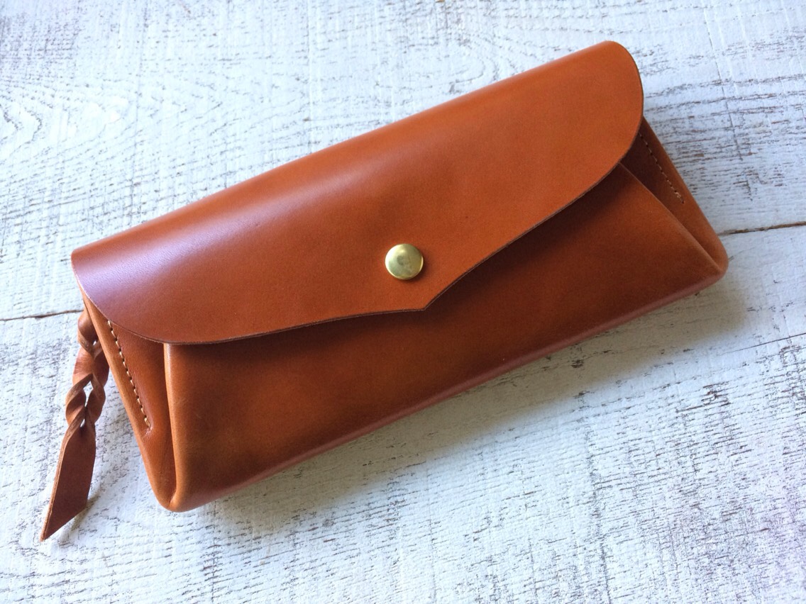 calee長財布　牛ヌメ革 受注製作（納期約1ヶ月半）】栃木レザー＊長財布 「series