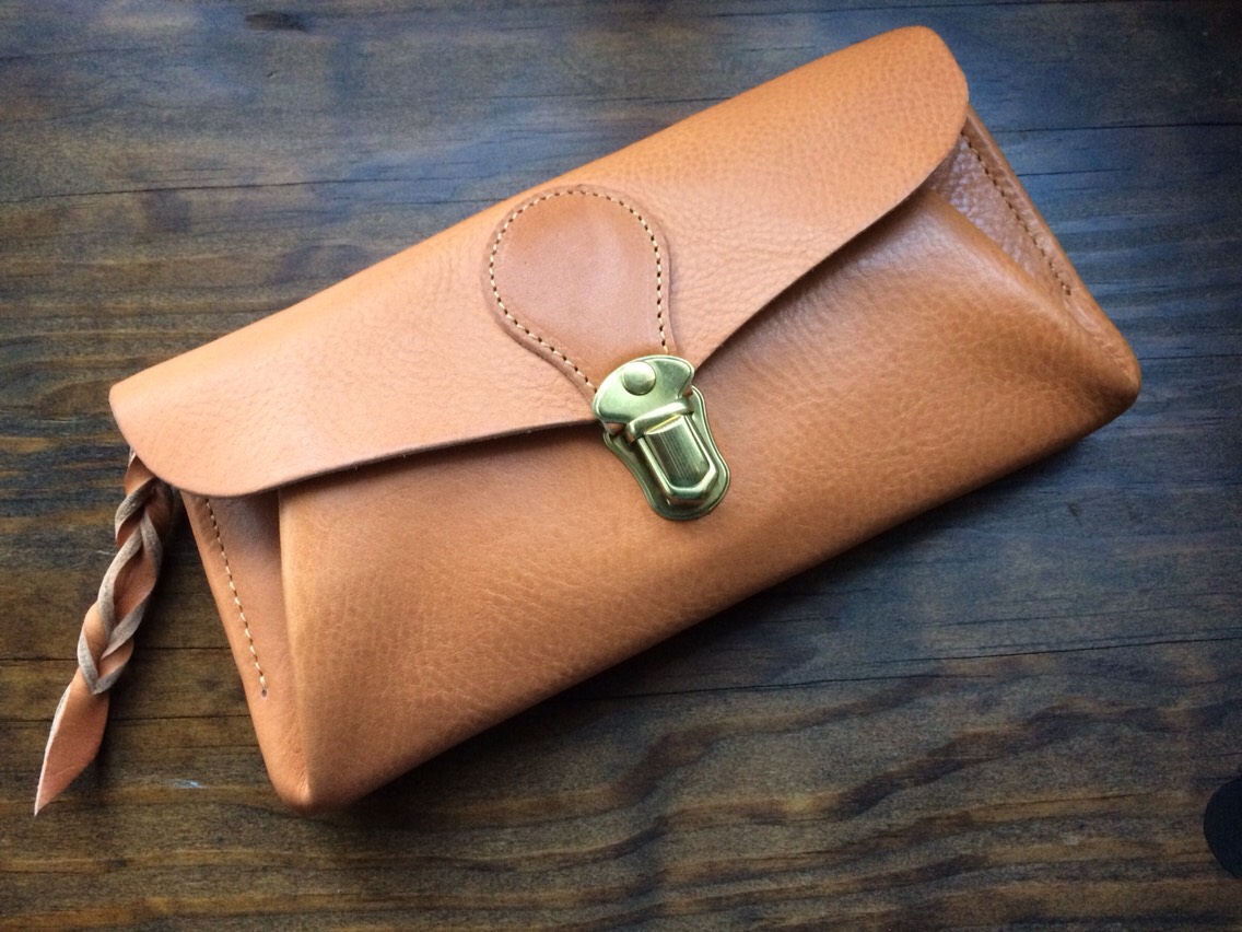 【受注製作（納期約1ヶ月半）】イタリアンレザー＊長財布 「series-envelope」ナチュラル