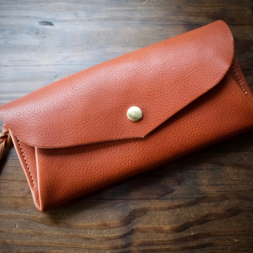 受注製作（納期約1ヶ月半）】イタリアンレザー＊カード12枚長財布  