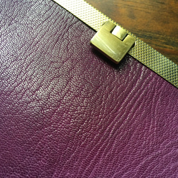 [立即發貨]法國山羊皮錢包* 16卡存儲“矩形-B”紫水晶 第5張的照片