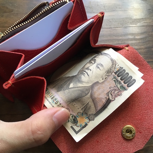 エジプト　モロッコ　レザー　大きい札入れ　財布 エジプトモロッコレザー大きい札入れ財布
