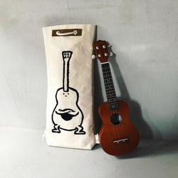 【 ウルフ舎のウクレレケース 】 (「ウーレレくん」デザイン) ：ukulele case (Wolf-sya orig 9枚目の画像