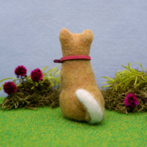 柴犬 おすわり 羊毛フェルト わん♡らぶ 通販 10934273｜Creema