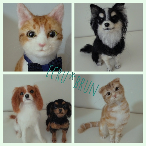 羊毛フェルト オーダー 犬 猫 ペット ねこ イヌ ネコ 羊毛フェルト 