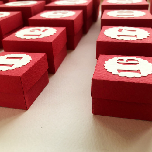 アドベントカレンダー / 入れ子箱・5セット 合計25箱(数字1～25