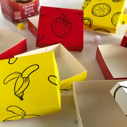 フルーツボックス！2箱 （レモン・バナナ・イチゴ・スイカ・サクランボ・洋ナシからお選びください）/ ギフトラッピングに 5枚目の画像