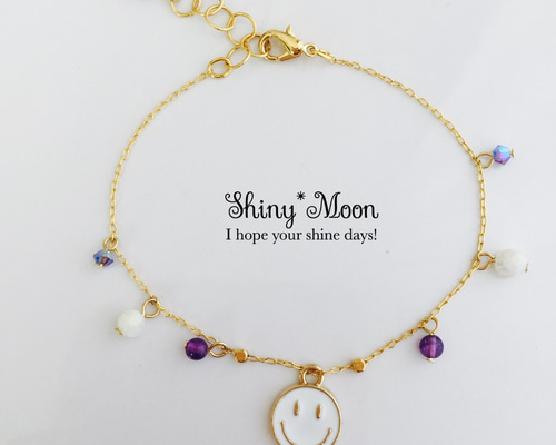 スマイルブレスレット-W ブレスレット Shiny*Moon 通販 5085956