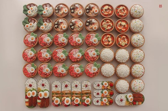 羊毛氈手作 晚餐系列 日式拉麵冬陰功湯 可愛款擺件家居裝飾 第9張的照片