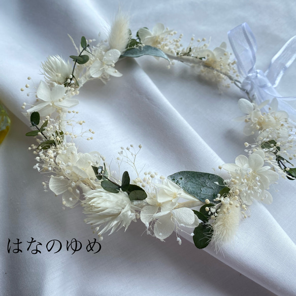 ♡再販♡~天使の輪white~ ベビー キッズ 花かんむり 花冠 雑貨