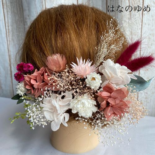再販♥️プリザーブド&ドライフラワーの髪飾り♥️ヘッドドレス 