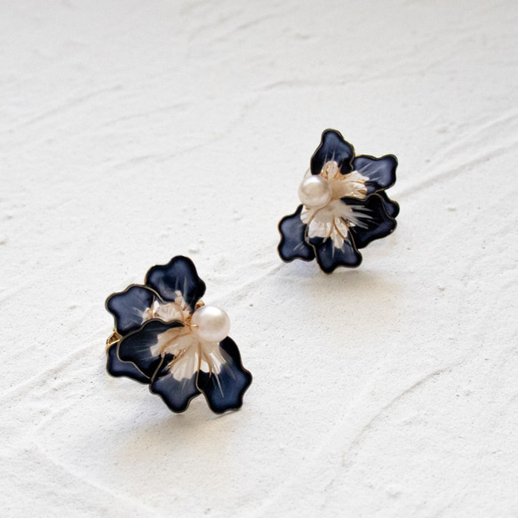 ＜SAPPHIRE BLUE＞ IRIS｜Pearl Earrings 7枚目の画像