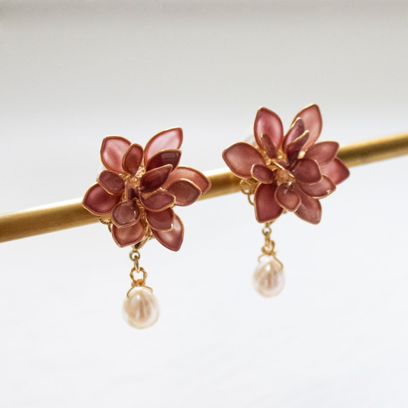 ＜ROSE TAUPE＞ VERA HIGGINS｜Pearl Earrings 3枚目の画像