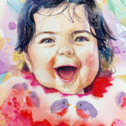 Custom Personal Water color Portrait Painting 3枚目の画像