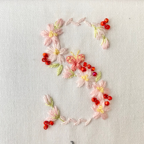 命名書 つまみ細工 刺繍 ネームボード バースボード おしゃれ
